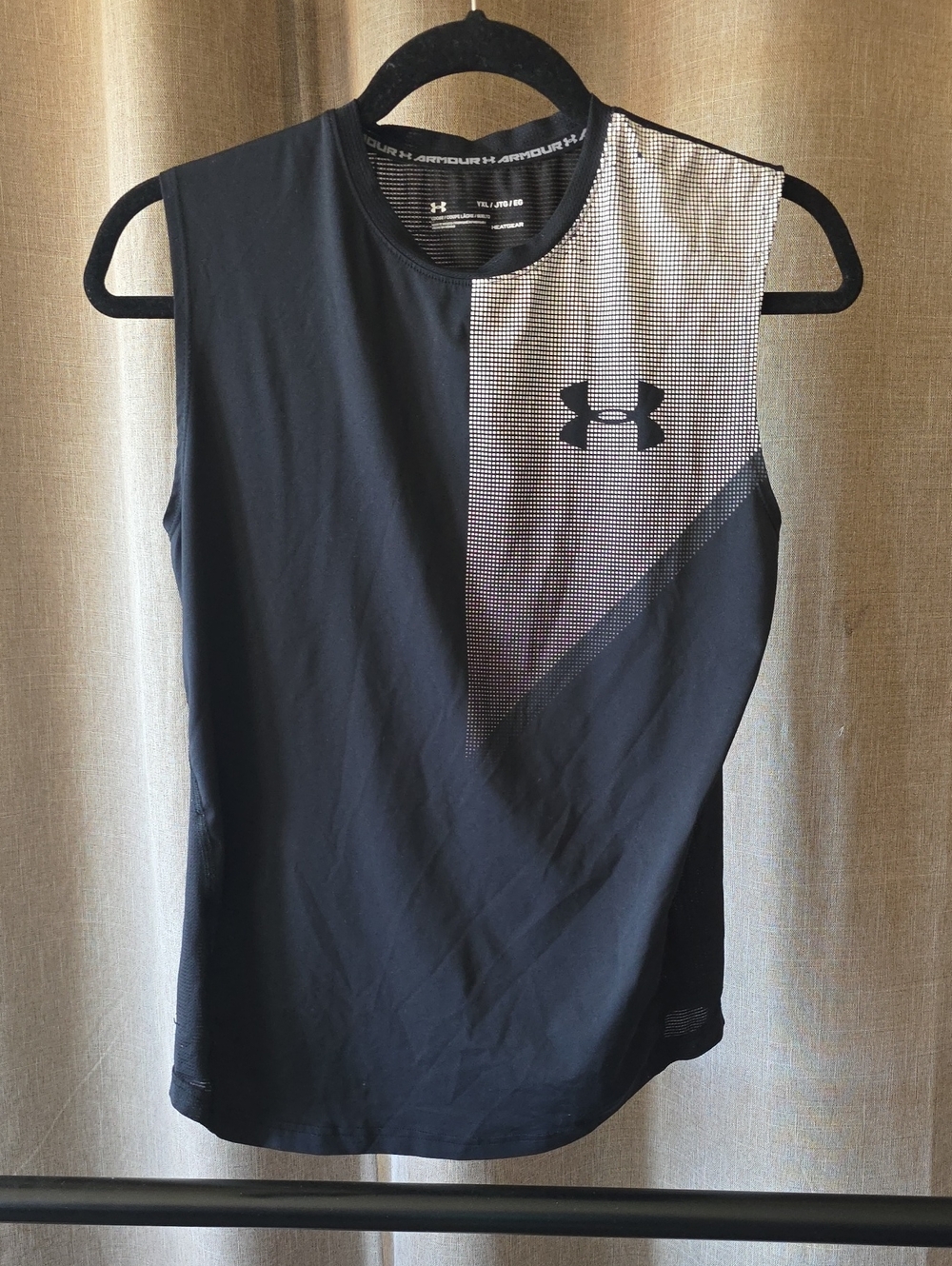 Under Armour Men's Geometric Tank Top Black & White Size XL
